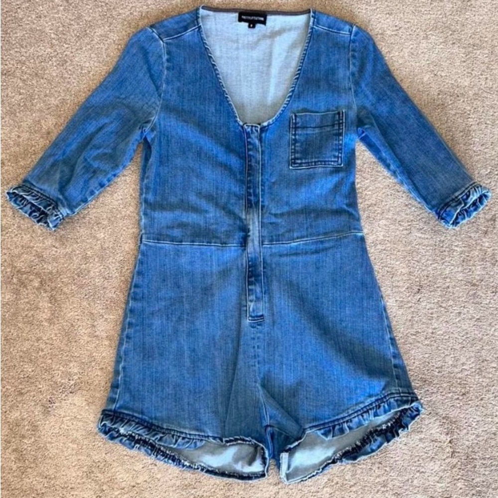 PrettyLittleThing Light Blue Denim Fabric